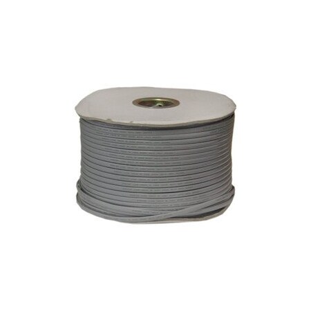 Cable Wholesale Bulk Phone Cord, Silver Satin, 26/6 (26 AWG 6 Conductor), Spool, 1000 foot 8606-4500S